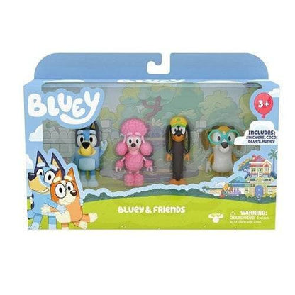Bluey 4 Pack Figures - Select Figure(s) Bluey & Friends