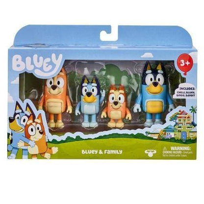 Bluey 4 Pack Figures - Select Figure(s) Bluey & Family