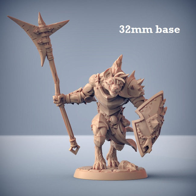 Bonegnasher Gnoll: Sculpt B (Male Gnoll Barbarian) Hover Image