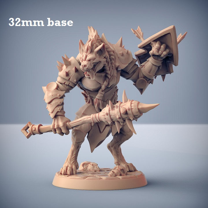 Bonegnasher Gnoll: Sculpt D (Female Gnoll Barbarian) Main image