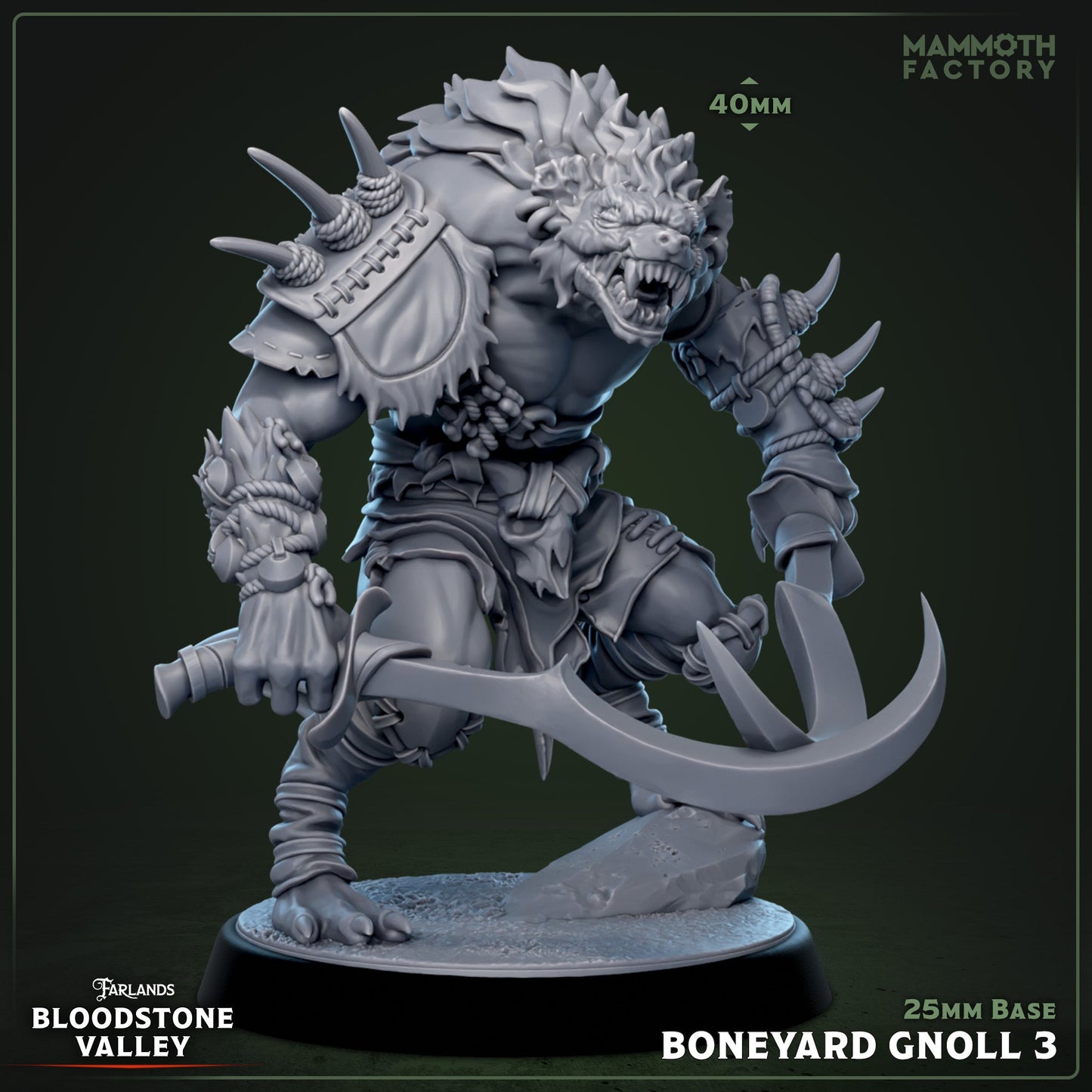 Boneyard Gnoll: Sculpt 3