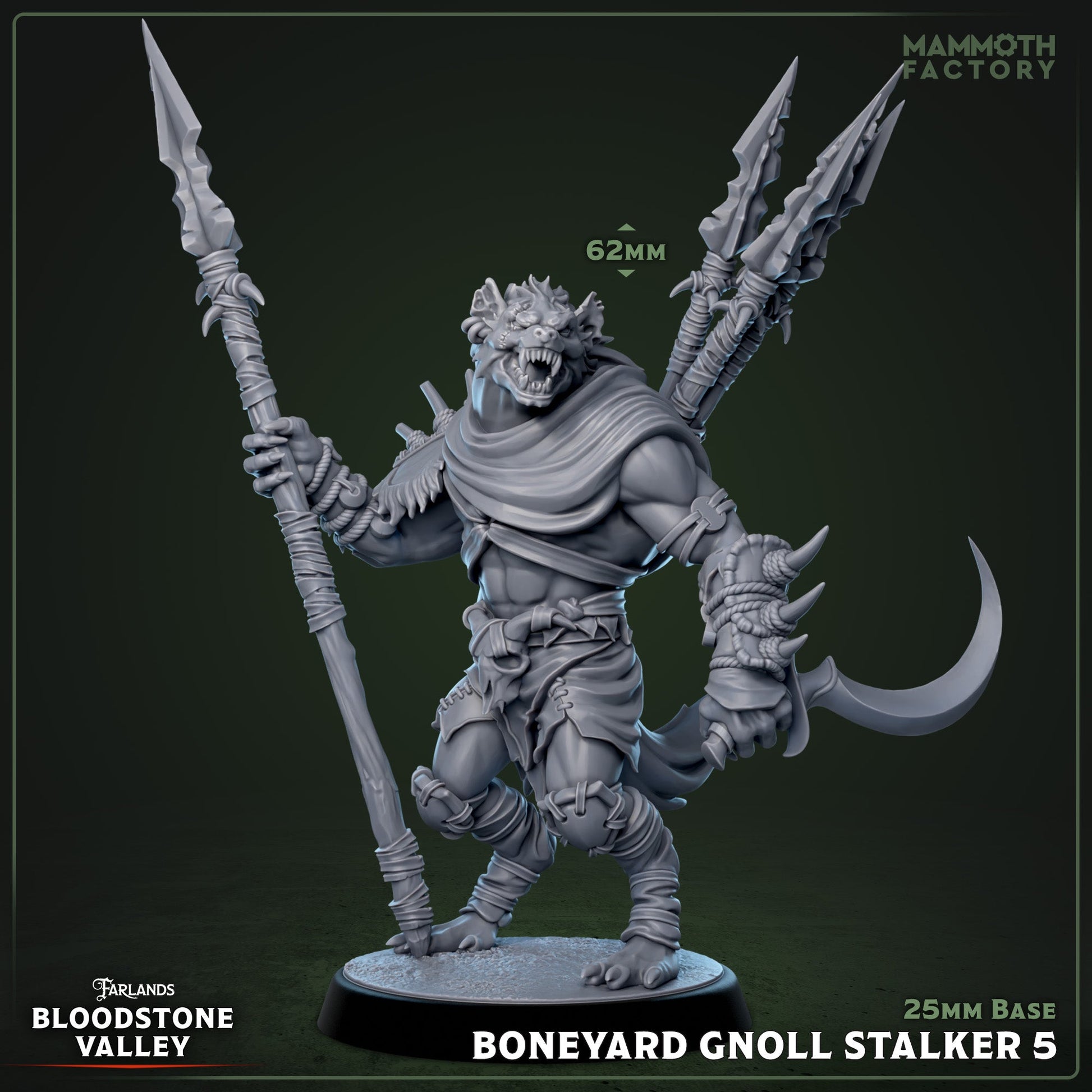 Boneyard Gnoll Stalker: Sculpt 5