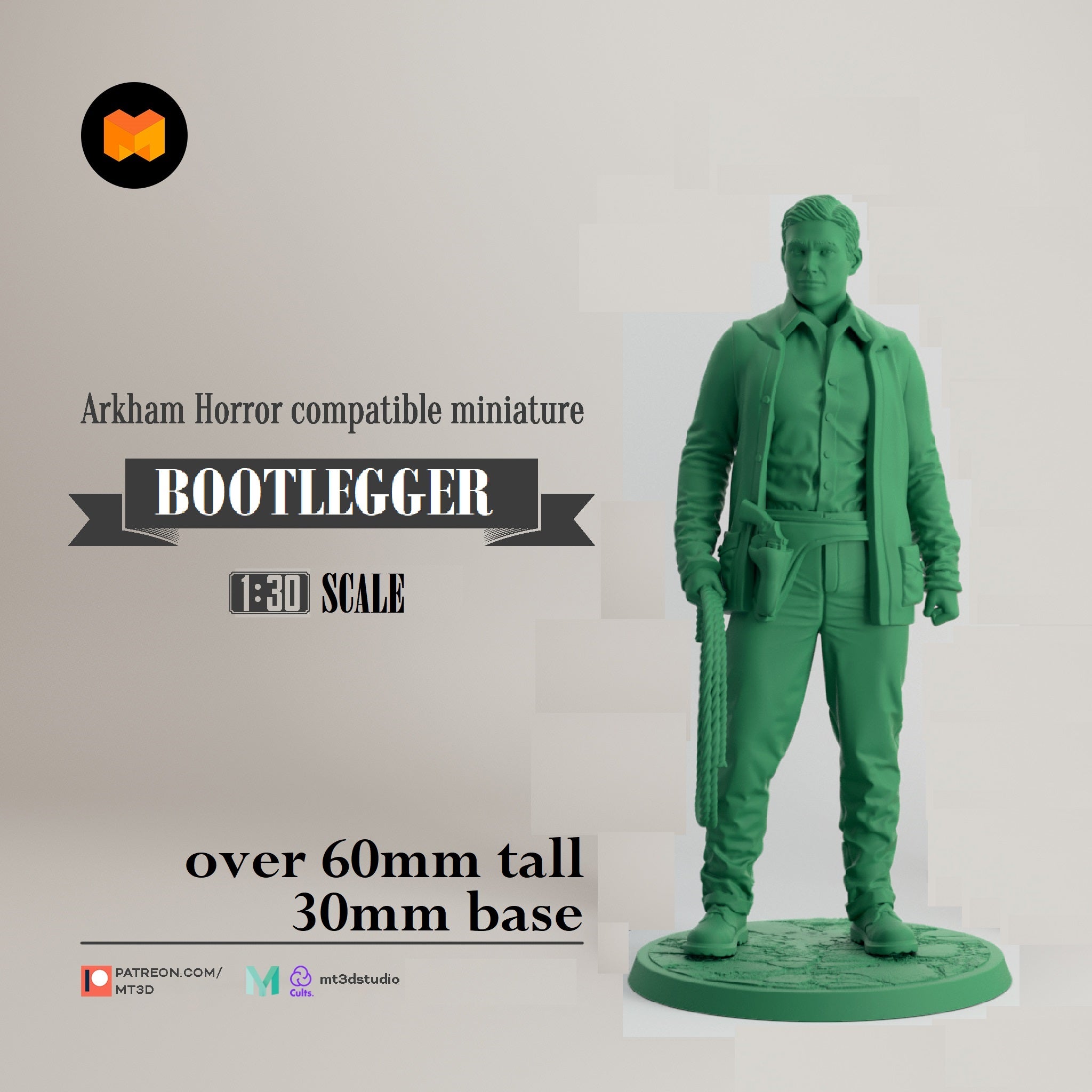 Arkham Compatible Investigator: The Bootlegger (Finn Edwards) Main image