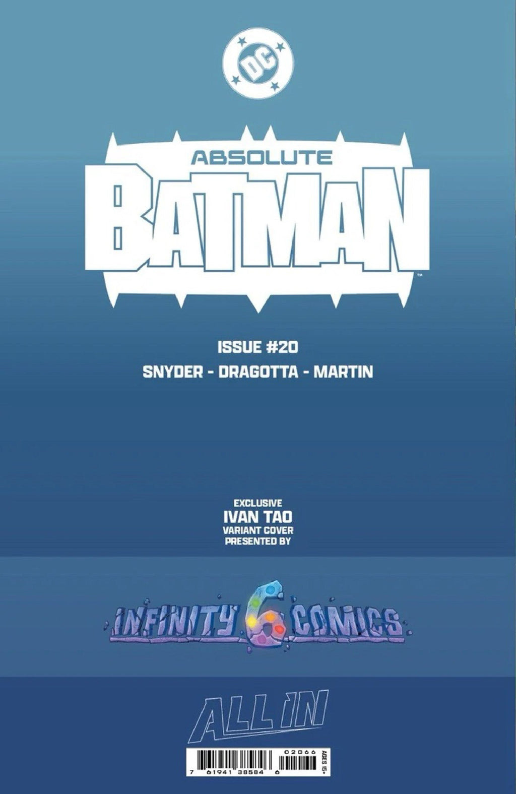 [GLOW IN THE DARK] ABSOLUTE BATMAN #20 IVAN TAO EXCLUSIVE VIRGIN VAR (06/03/2026) (Copy)