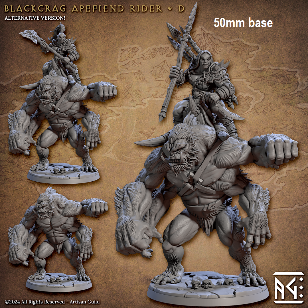 Blackcrag Apefiend Rider (Sculpt D - Apex) Main image