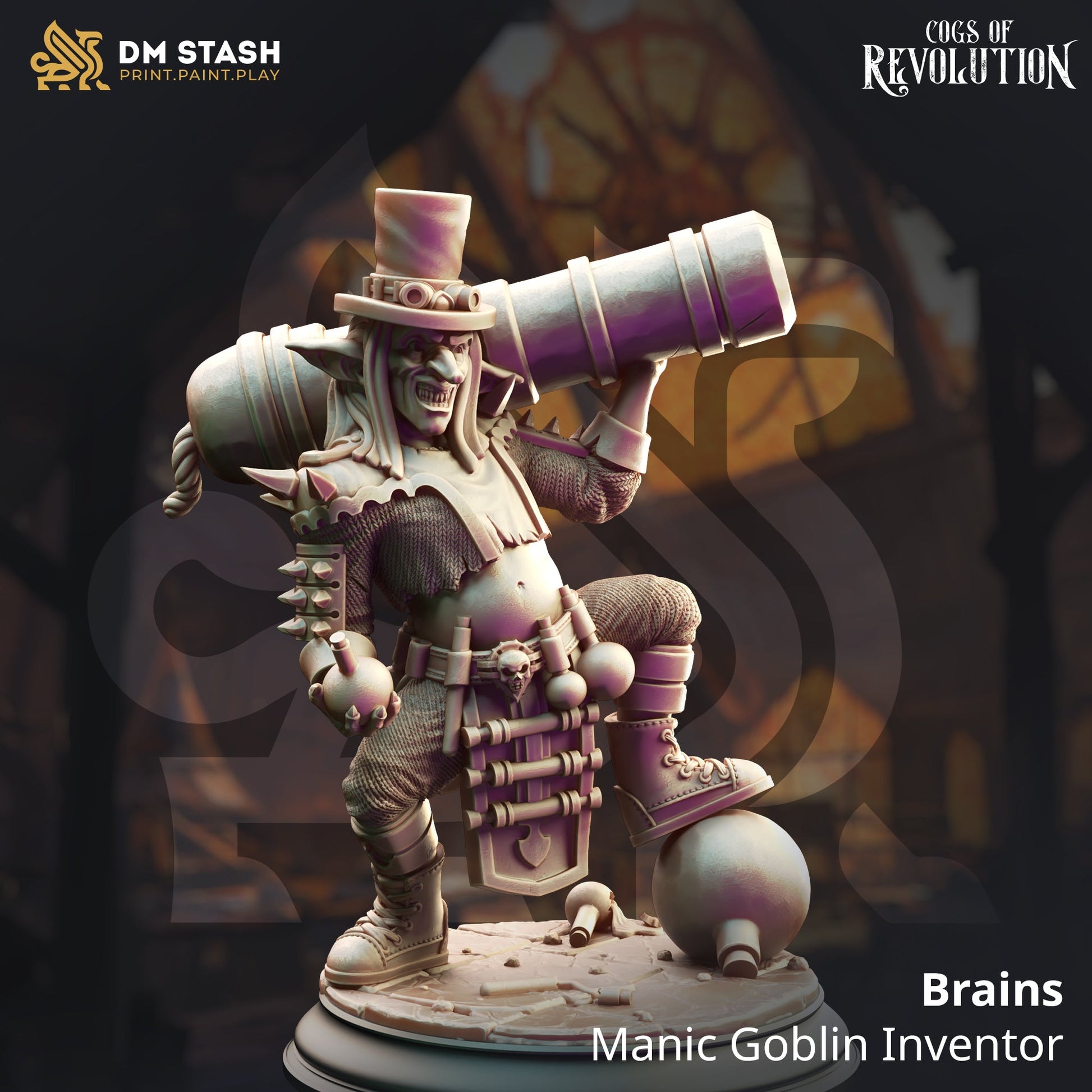 Brains, Manic Goblin Inventor (Male Goblin Artificer)