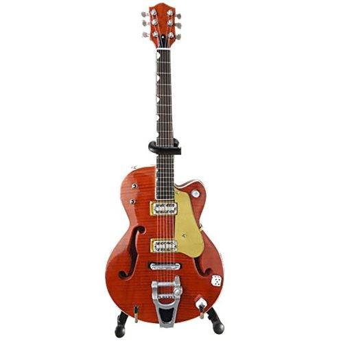 Brian Setzer Nashville Orange Dice Hollow Body Miniature Guitar Replica Main image