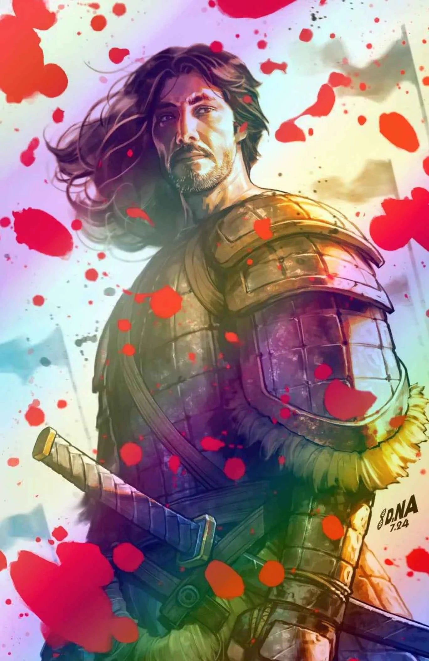 BRZRKR: THE LOST BOOK OF B #1 (DAVID NAKAYAMA FOIL EXCLUSIVE VIRGIN VARIANT)(2024) COMIC BOOK Main image