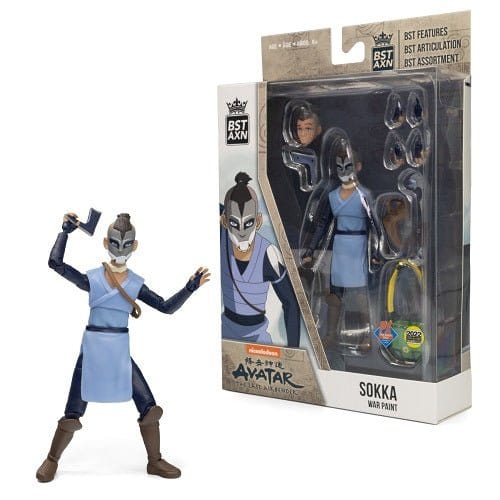 BST AXN Avatar: The Last Airbender 5-Inch Action Figure - Select Figure(s) SDCC 2022 Sokka War Paint PX