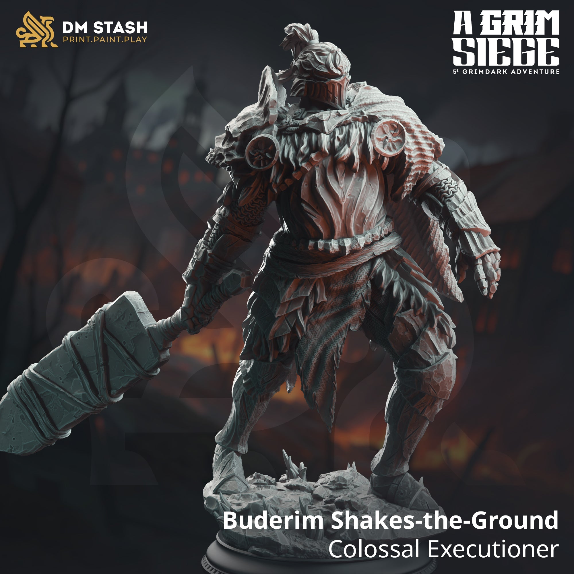 Buderim "Shakes-the-Ground", Colossal Executioner (Male Half-Giant Barbarian)