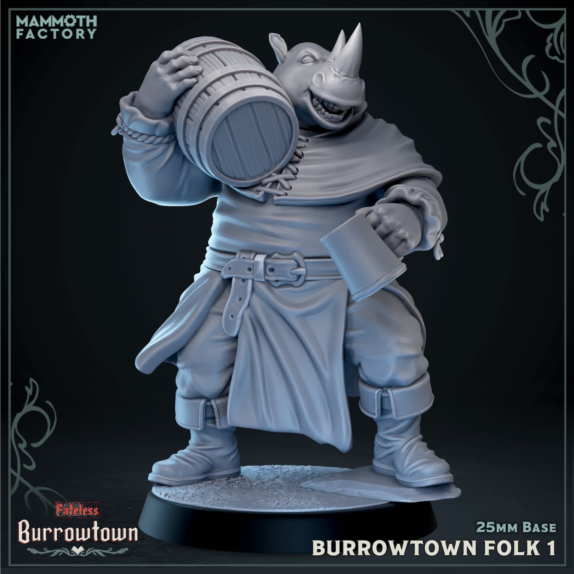 Burrowtown Folk: Sculpt 1 (Male Rhox Villager) Main image
