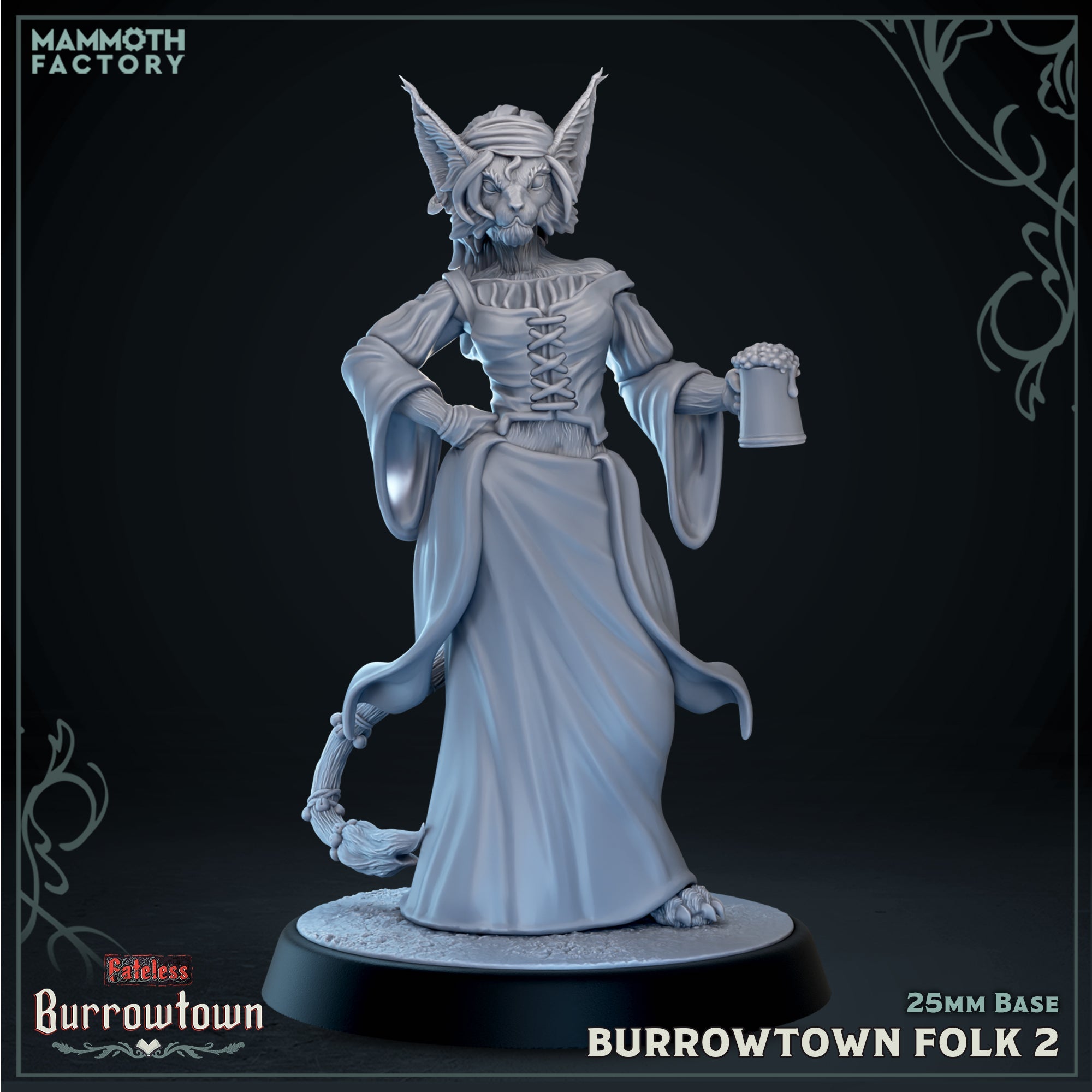 Burrowtown Folk: Sculpt 2 (Female Tabaxi Villager) Main image
