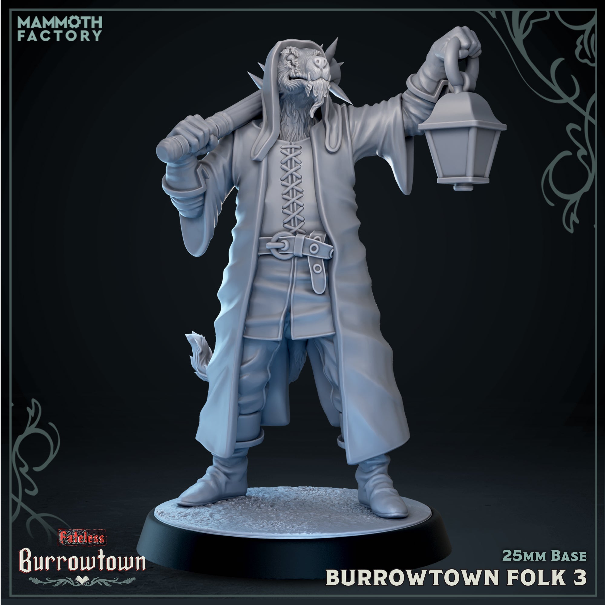 Burrowtown Folk: Sculpt 3 (Male Lupin Villager) Main image