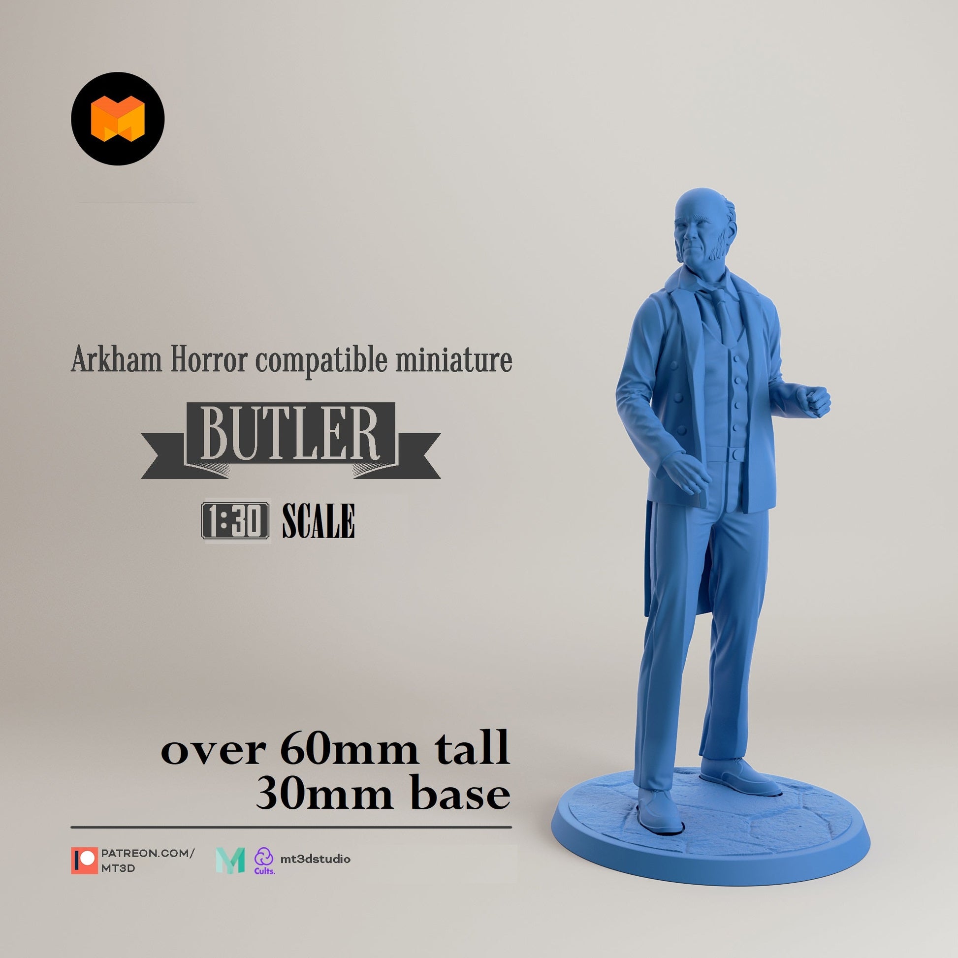 Arkham Compatible Investigator: The Butler (Carson Sinclair)