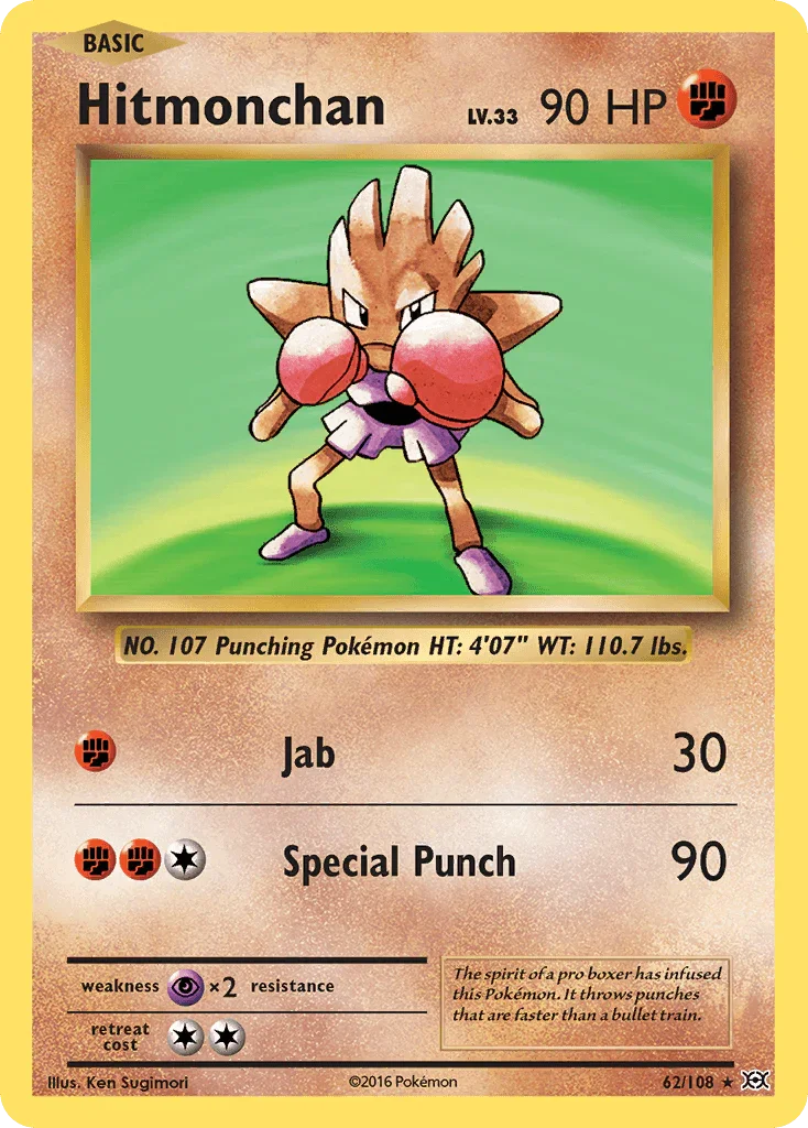 Hitmonchan (62/108) [XY: Evolutions]