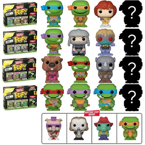 Funko Bitty Pop! Teenage Mutant Ninja Turtles Comics Mini-Figure 4-Pack - Select Set(s) Hover Image