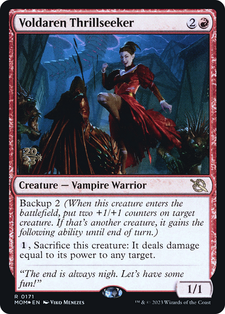Voldaren Thrillseeker (PRE-171S) - March of the Machine Promos Foil