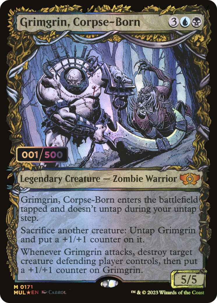 Grimgrin, Corpse-Born (MUL-171) - Multiverse Legends: (Showcase) Foil