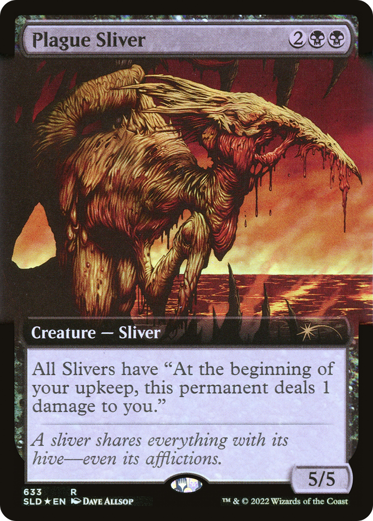 Plague Sliver (SLD-633) - Secret Lair Drop: (Extended Art) Foil