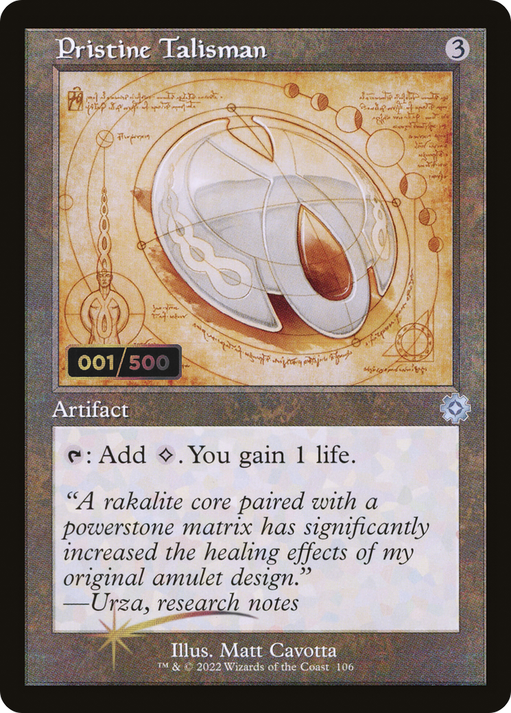 Pristine Talisman (BRR-106) - The Brothers' War Retro Artifacts Foil