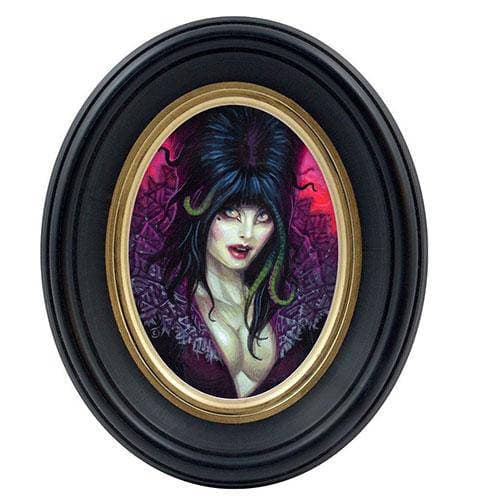Cameo Creeps Tiny Monster Paintings - Elvira Mistress of the dark - Collectors World Toys