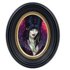 Cameo Creeps Tiny Monster Paintings - Elvira Mistress of the dark - Collectors World Toys