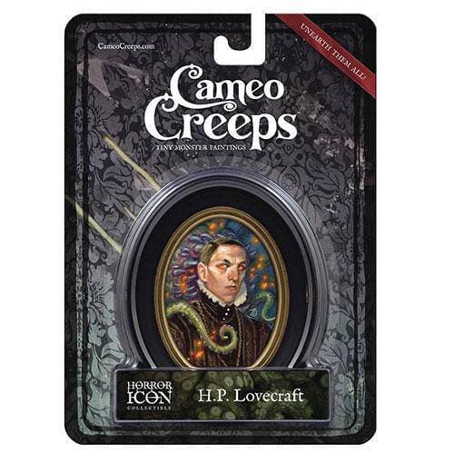 Cameo Creeps Tiny Monster Paintings - H. P. Lovecraft - Collectors World Toys