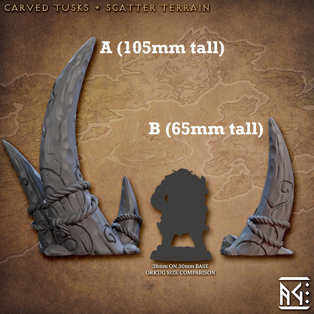 Carved Tusks (Scatter Terrain) - Collectors World Toys