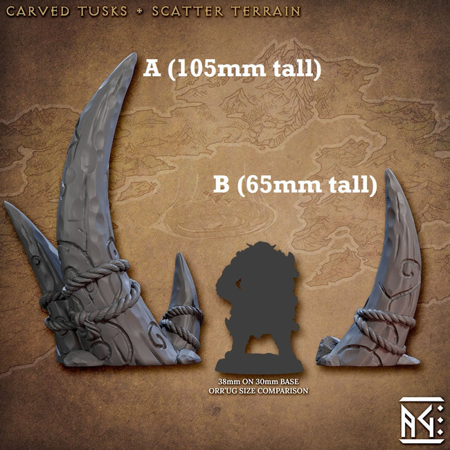 Carved Tusks (Scatter Terrain) - Collectors World Toys Hover Image