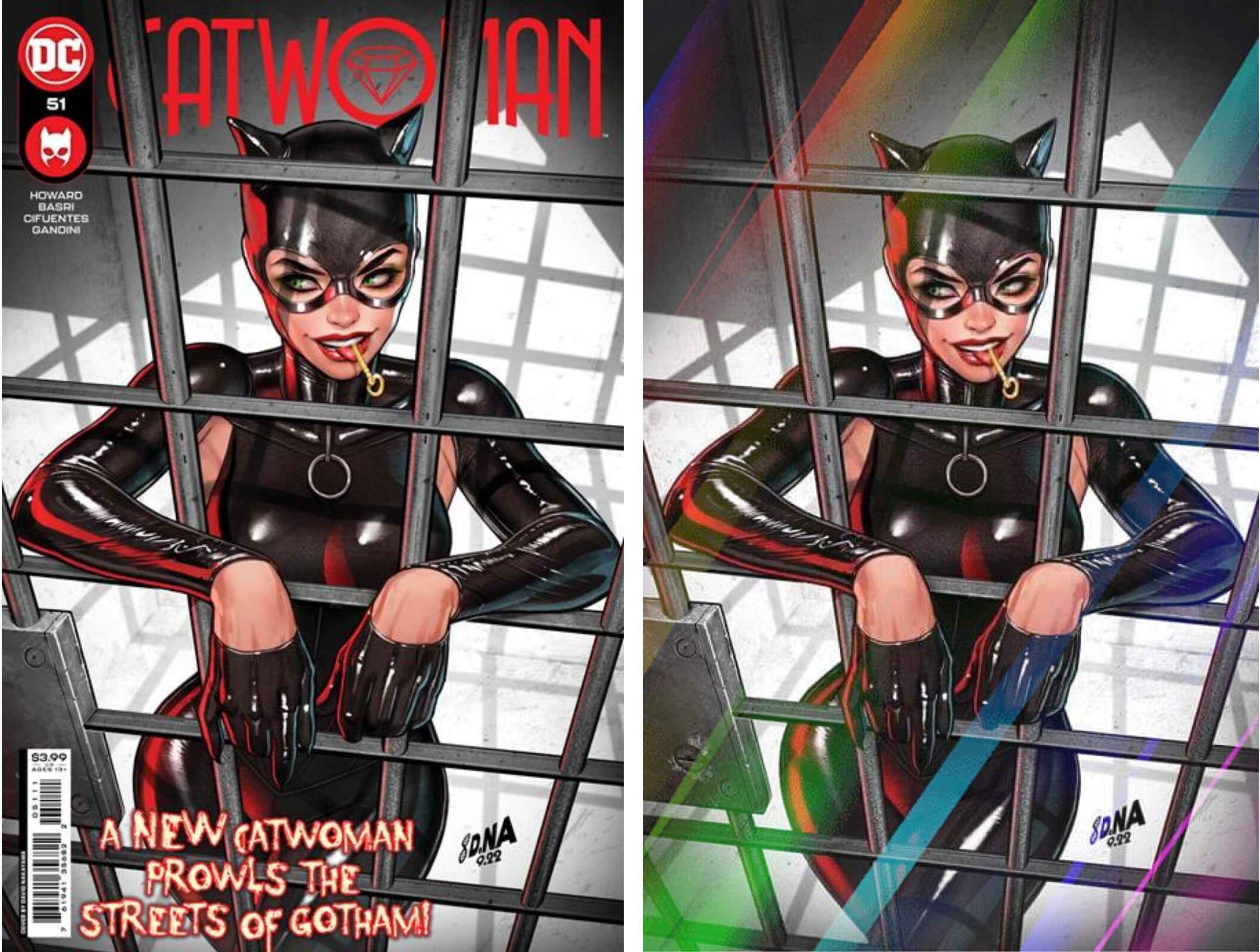 CATWOMAN #51 (DAVID NAKAYAMA COVER A & EXCLUSIVE FOIL VIRGIN VARIANT)(2023) Main image