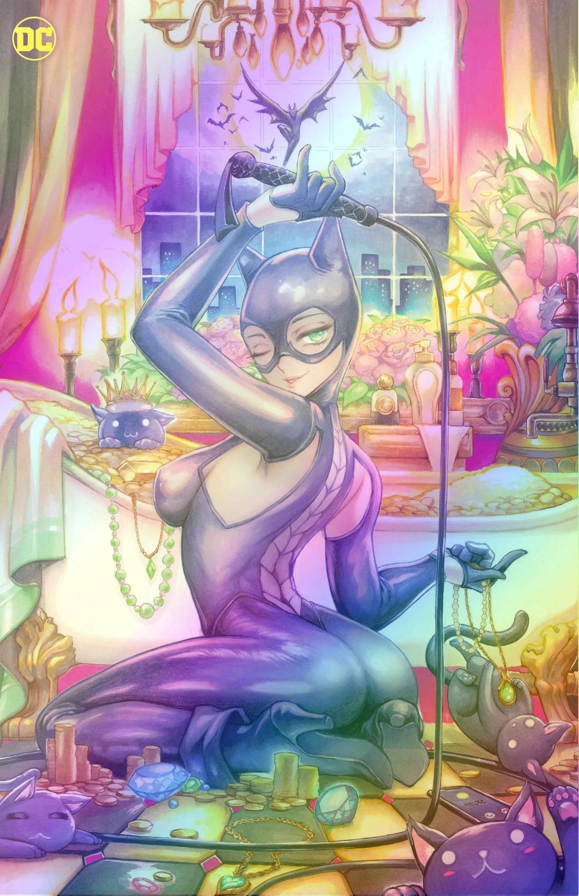 CATWOMAN #58 (RACHTA LIN EXCLUSIVE FOIL VIRGIN VARIANT)(2023) COMIC BOOK ~ DC Comics Main image