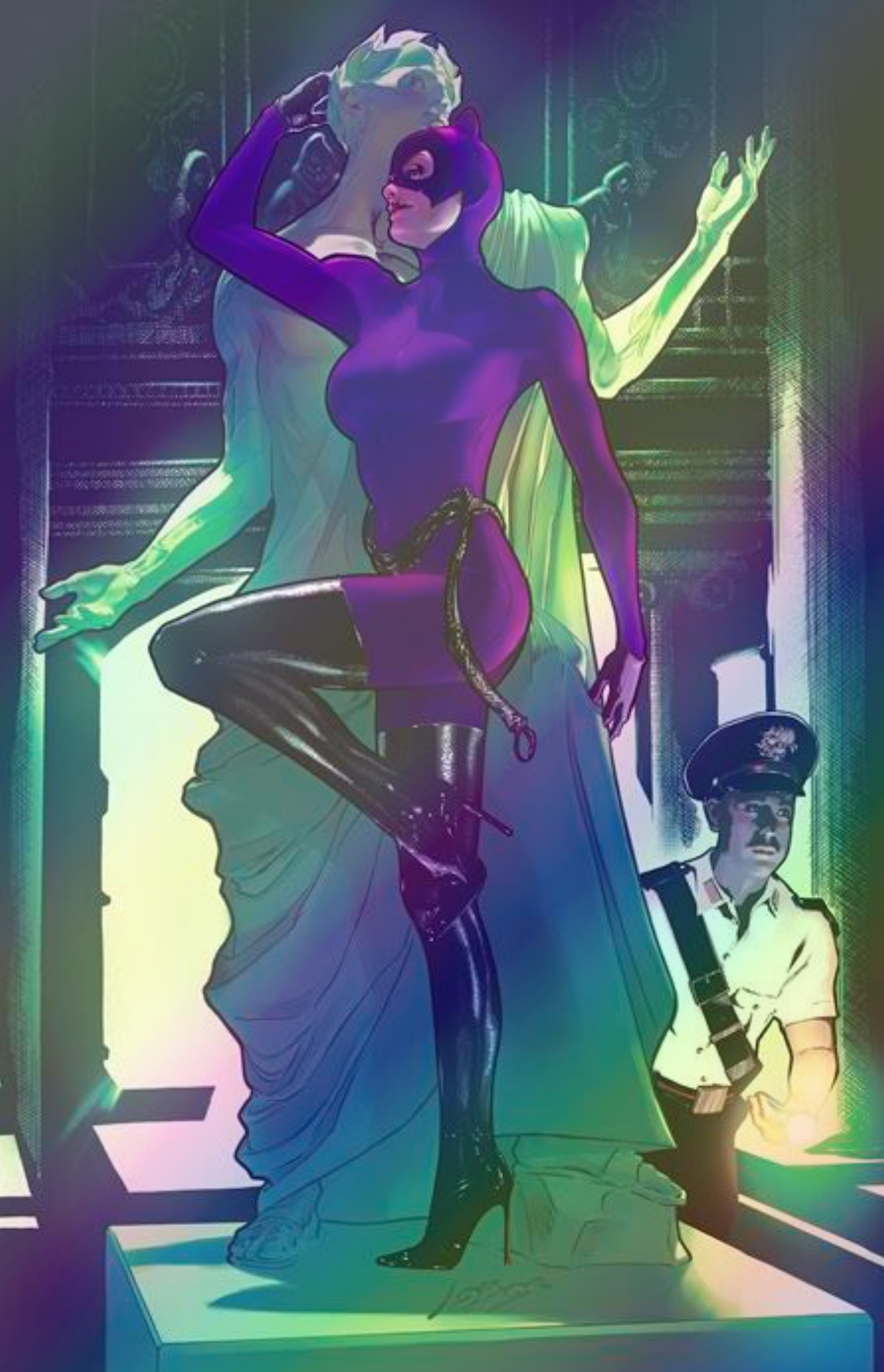 CATWOMAN #66 (PABLO "LOBOS" VILLALOBOS EXCLUSIVE FOIL VARIANT)(2024) COMIC BOOK ~ DC - Collectors World Toys Main image