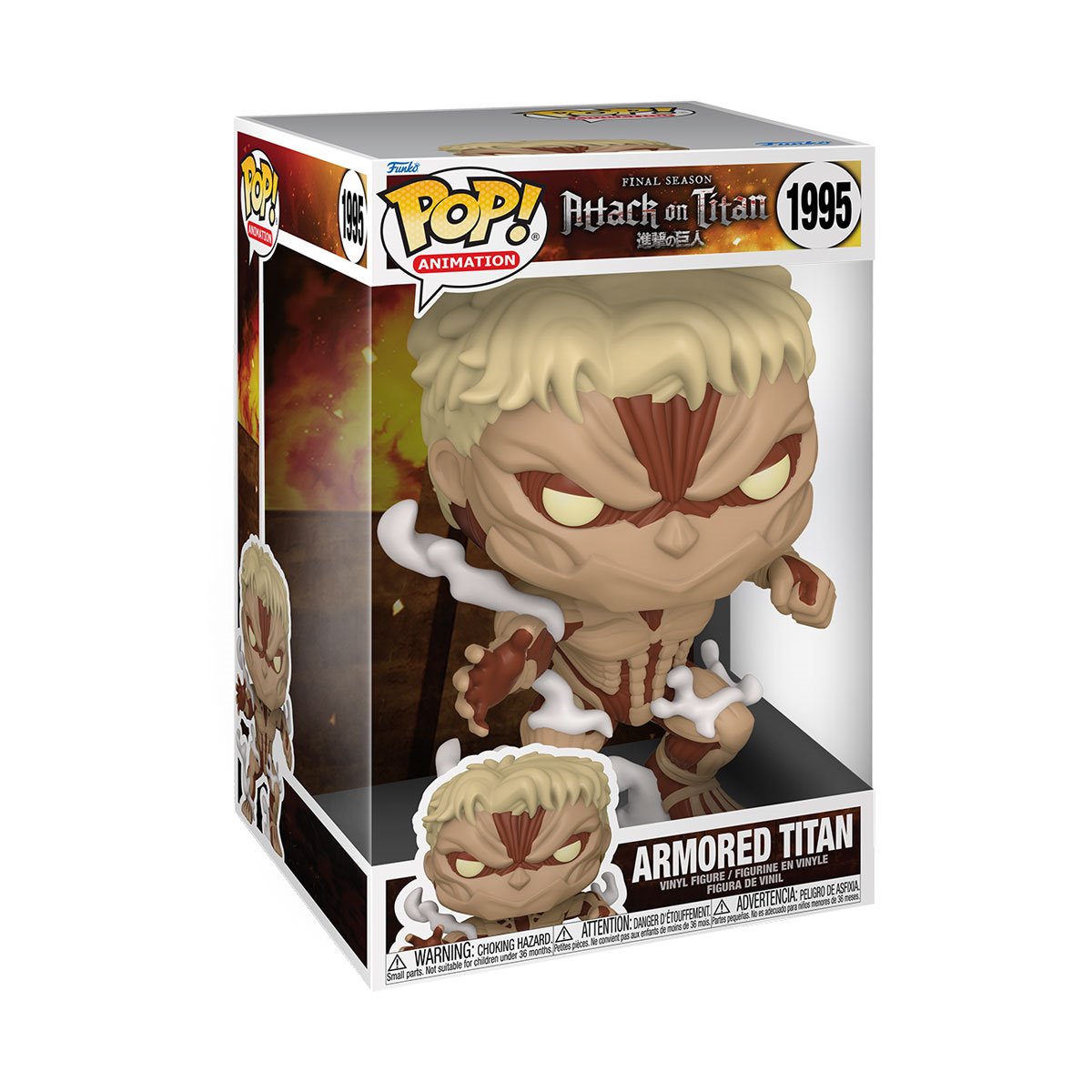 Attack on Titan Armored Titan Jumbo 10 1/4-Inch Funko Pop! Vinyl Figure #1995 - Collectors World Toys