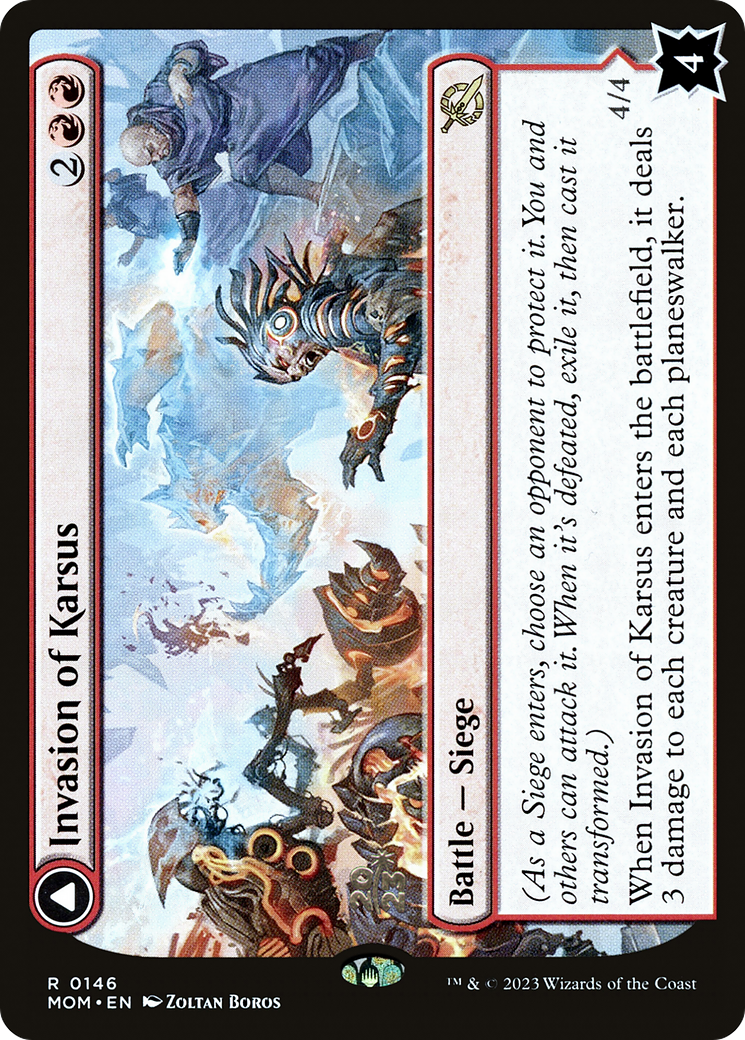 Invasion of Karsus // Refraction Elemental (PRE-146) - March of the Machine Promos Foil