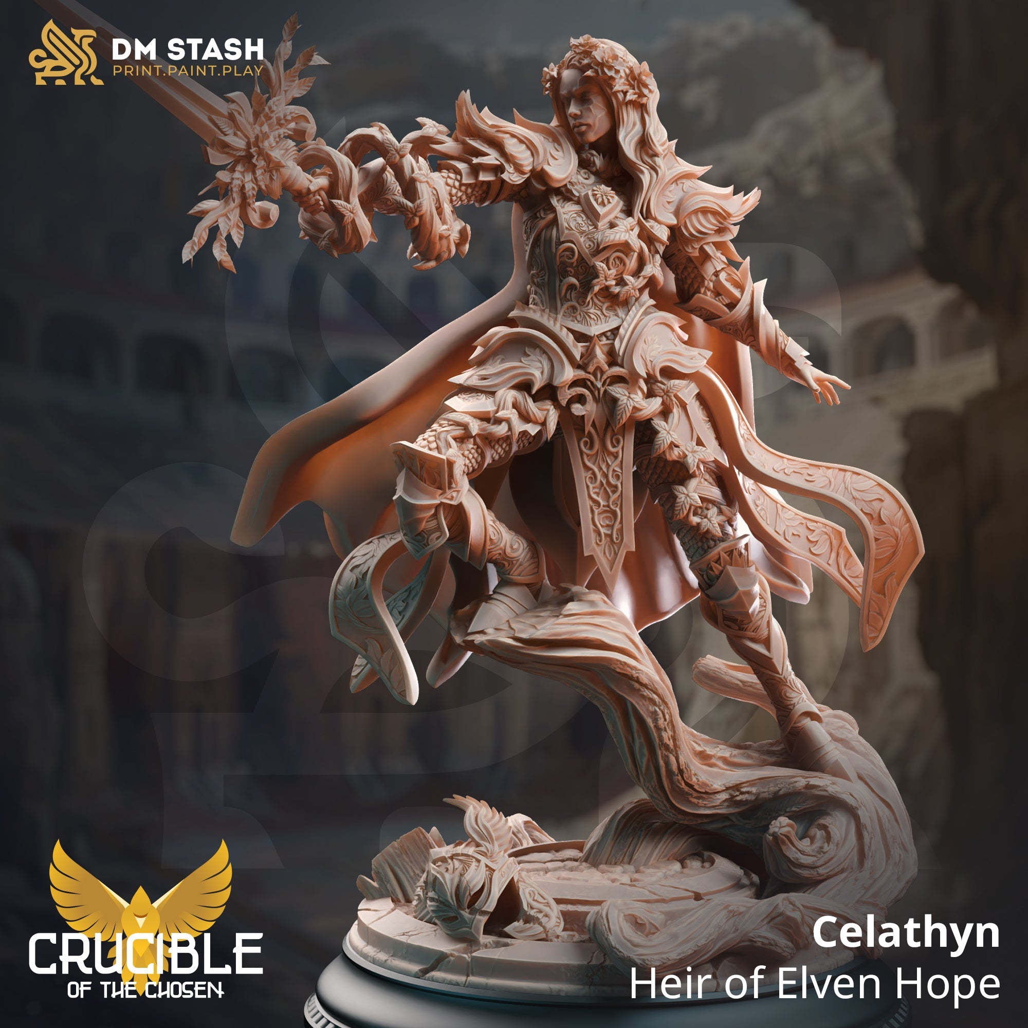 Celathyn, Heir of Elven Hope (Female Elf Paladin) Main image