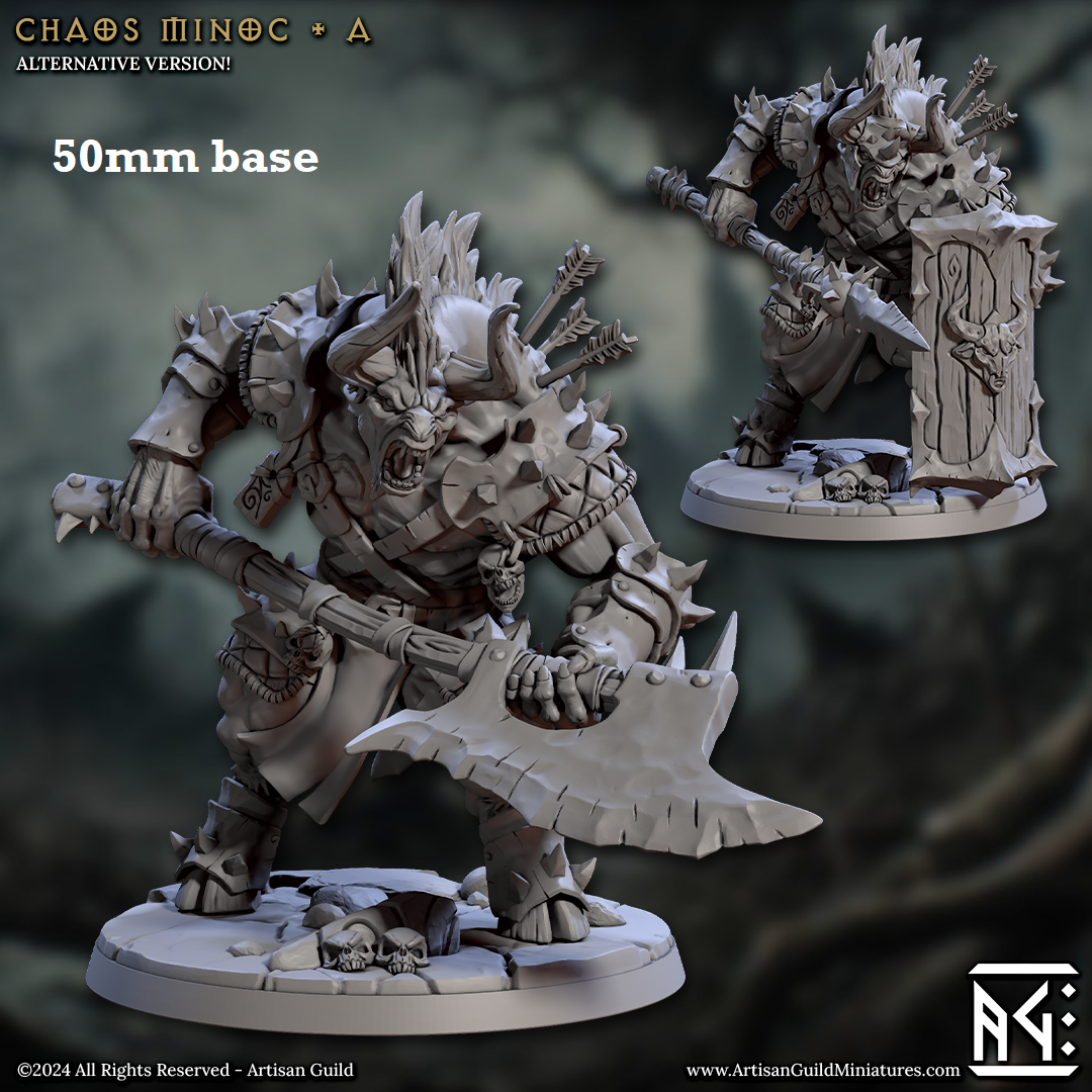 Chaos Minoc - Sculpt A (Minotaur) Main image
