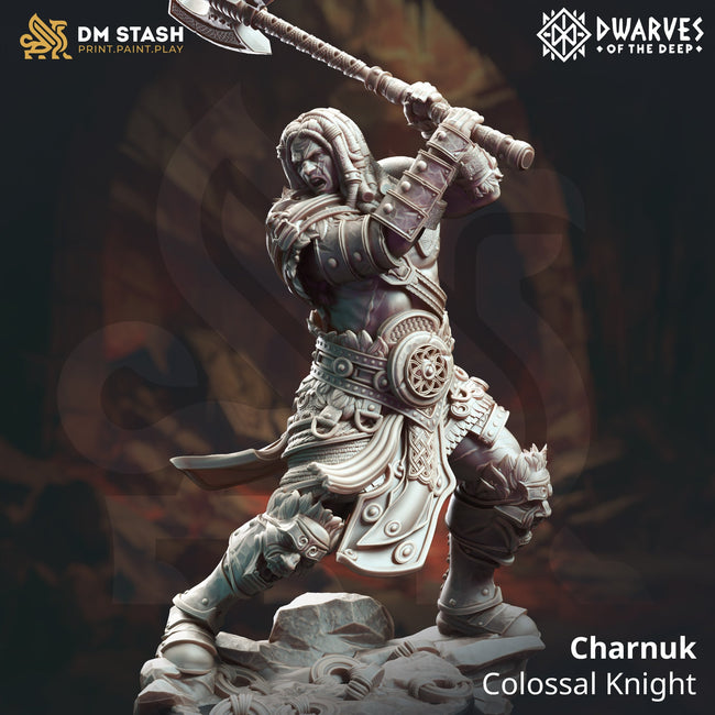 Charnuk, Colossal Knight (Male Half-Giant Barbarian) Hover Image