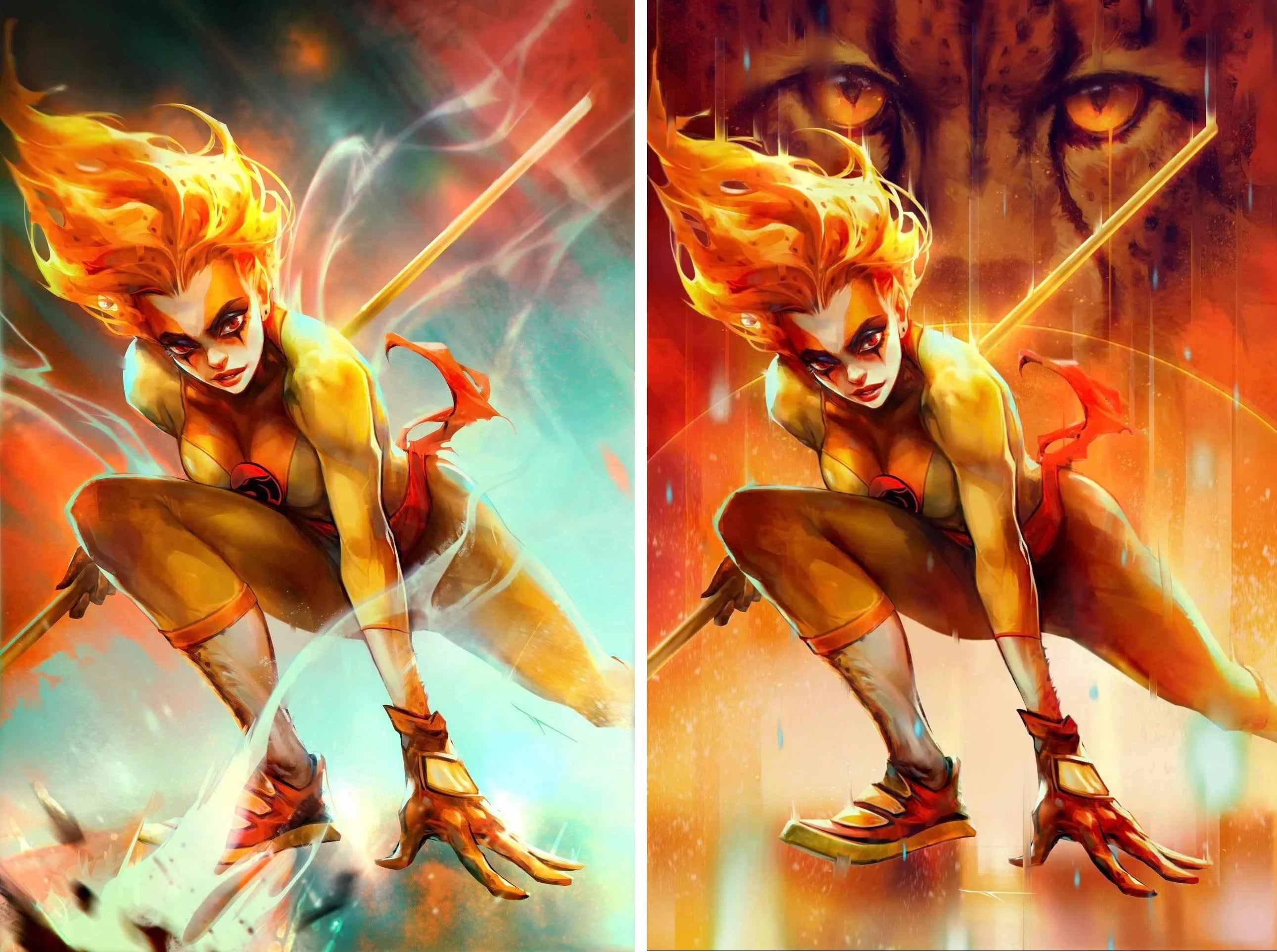 THUNDERCATS: CHEETARA #1 (IVAN TAO EXCLUSIVE VIRGIN VARIANT A & B SET) ~ Dynamite Main image