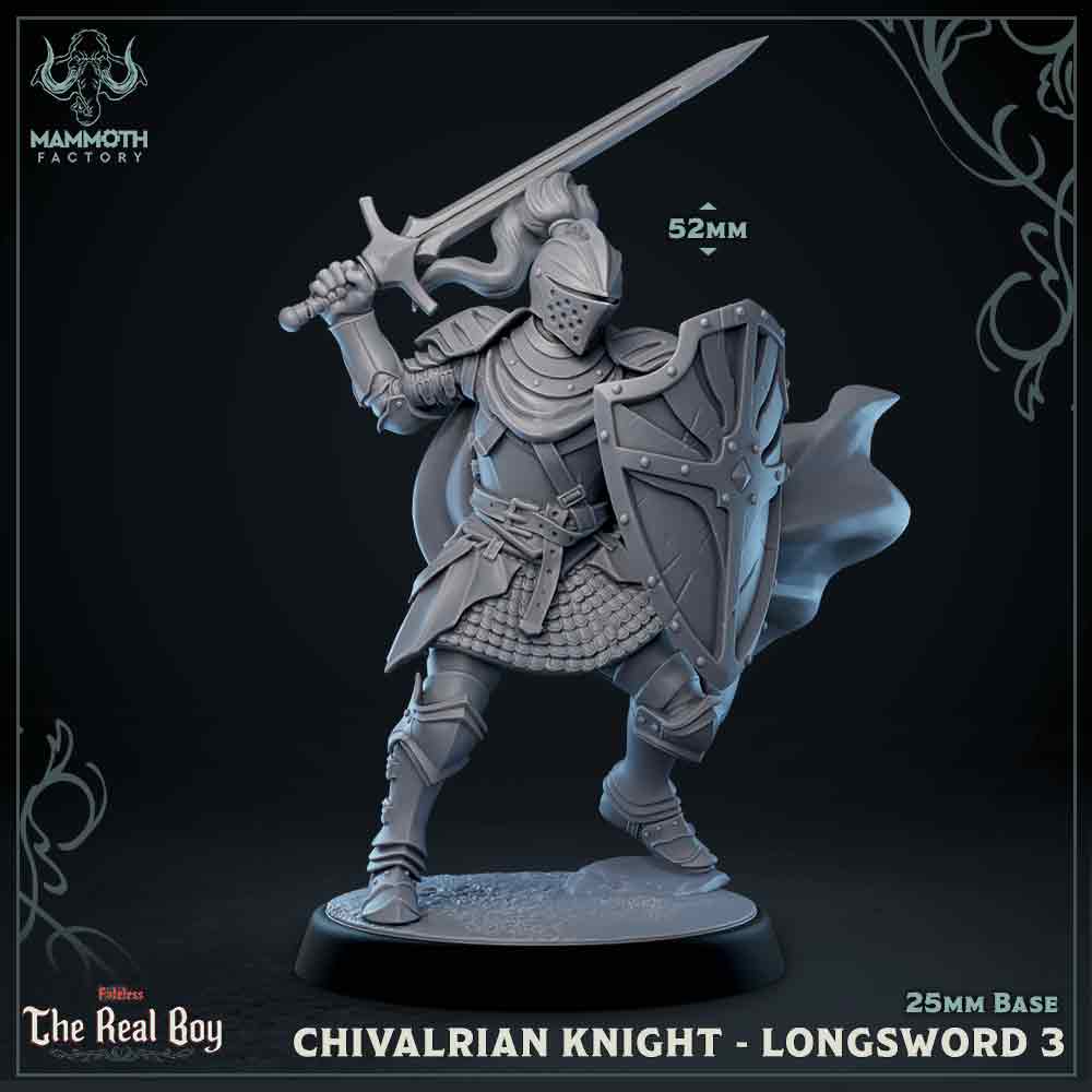 Chivalrian Knight with Longsword 3 (Paladin) Main image
