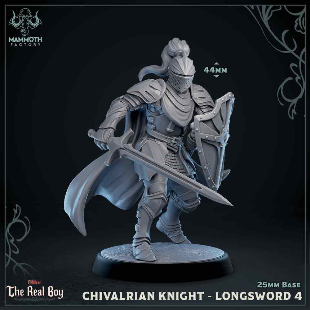 Chivalrian Knight with Longsword 4 (Paladin) Main image