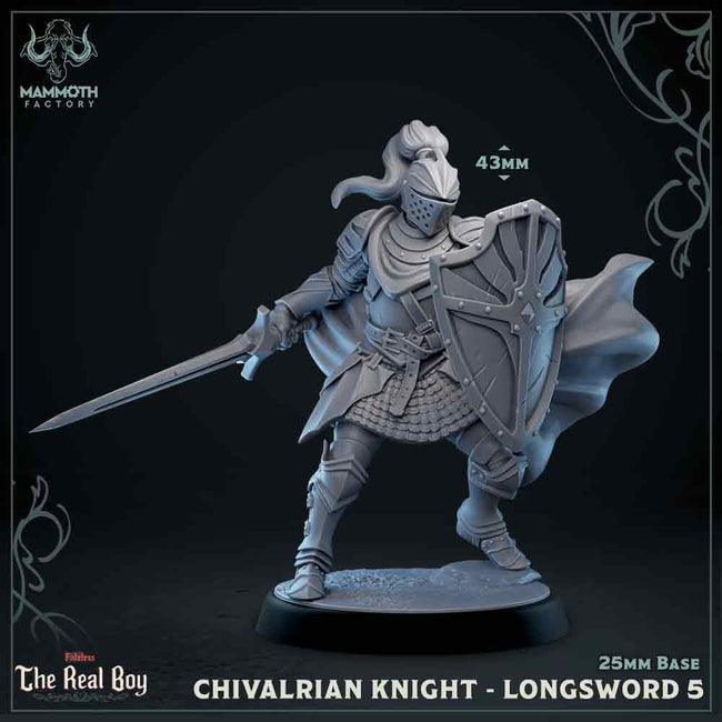 Chivalrian Knight with Longsword 5 (Paladin) - Hover Image
