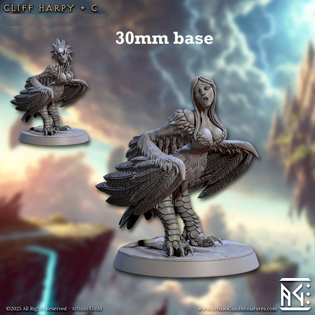 Cliff Harpy: Sculpt C