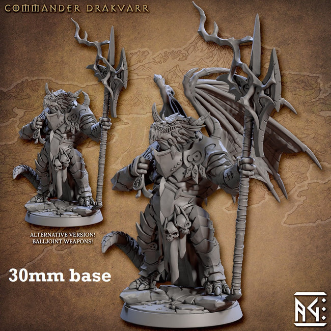 Commander Drakvarr (Male Dragonborn Knight) Hover Image