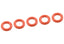 O-Ring - OD 8mm - ID 4.5mm - Silicone - 5 pcs