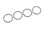 O-ring - Rubber - 14x1mm - 4 pcs: SBX410