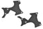 Suspension Arm Cover, Stiffener, XB Pro, Rear, L/R, Carbon 2mm, 1 Pair