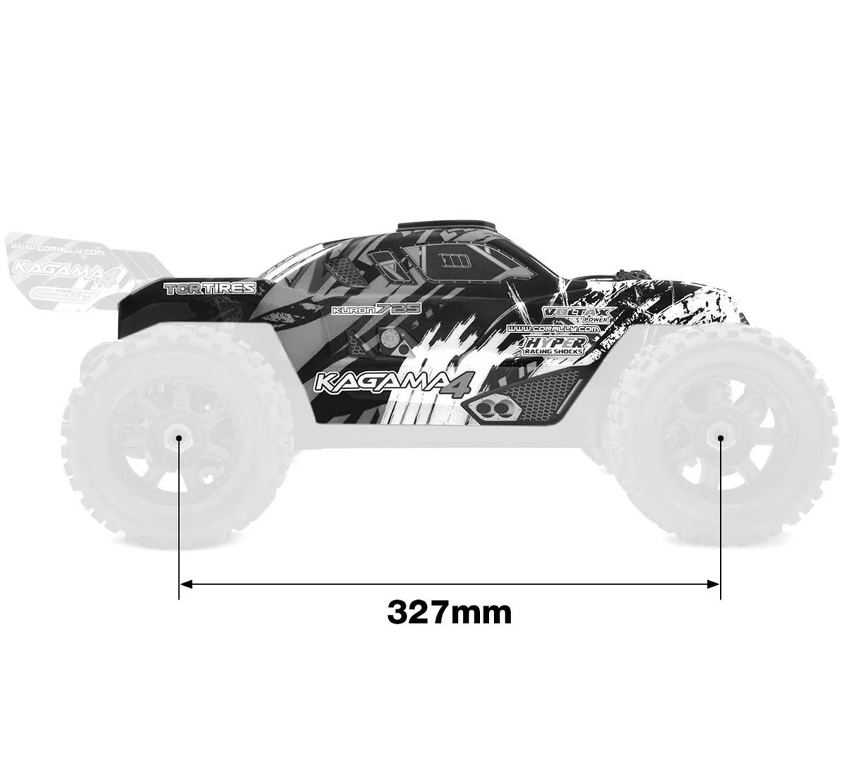 Polycarbonate Body - Kagama 4 - Clear - Cut - Decals - 1pc