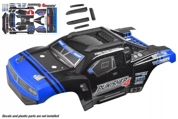 Polycarbonate Body - Punisher 4 - Painted - Cut - Decals - Color Blue - 1pc