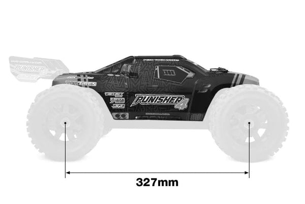 Polycarbonate Body - Punisher 4 - Painted - Cut - Decals - Color Green - 1pc