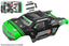 Polycarbonate Body - Punisher 4 - Painted - Cut - Decals - Color Green - 1pc